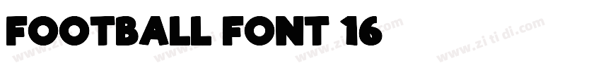 Football Font 16字体转换